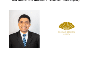 Mr. Rohanrao Suddhoo, F&B Trainee at Mandarin Oriental Hotel Geneva