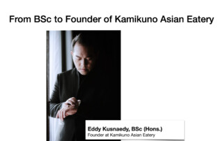 Eddy Kusnaedy BSc to Founder of Kamikuno
