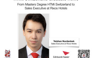 Yelzhan Nurdanbek - From Masters Degree HTMi Switzerland to Sales Executive at Rixos Hotels