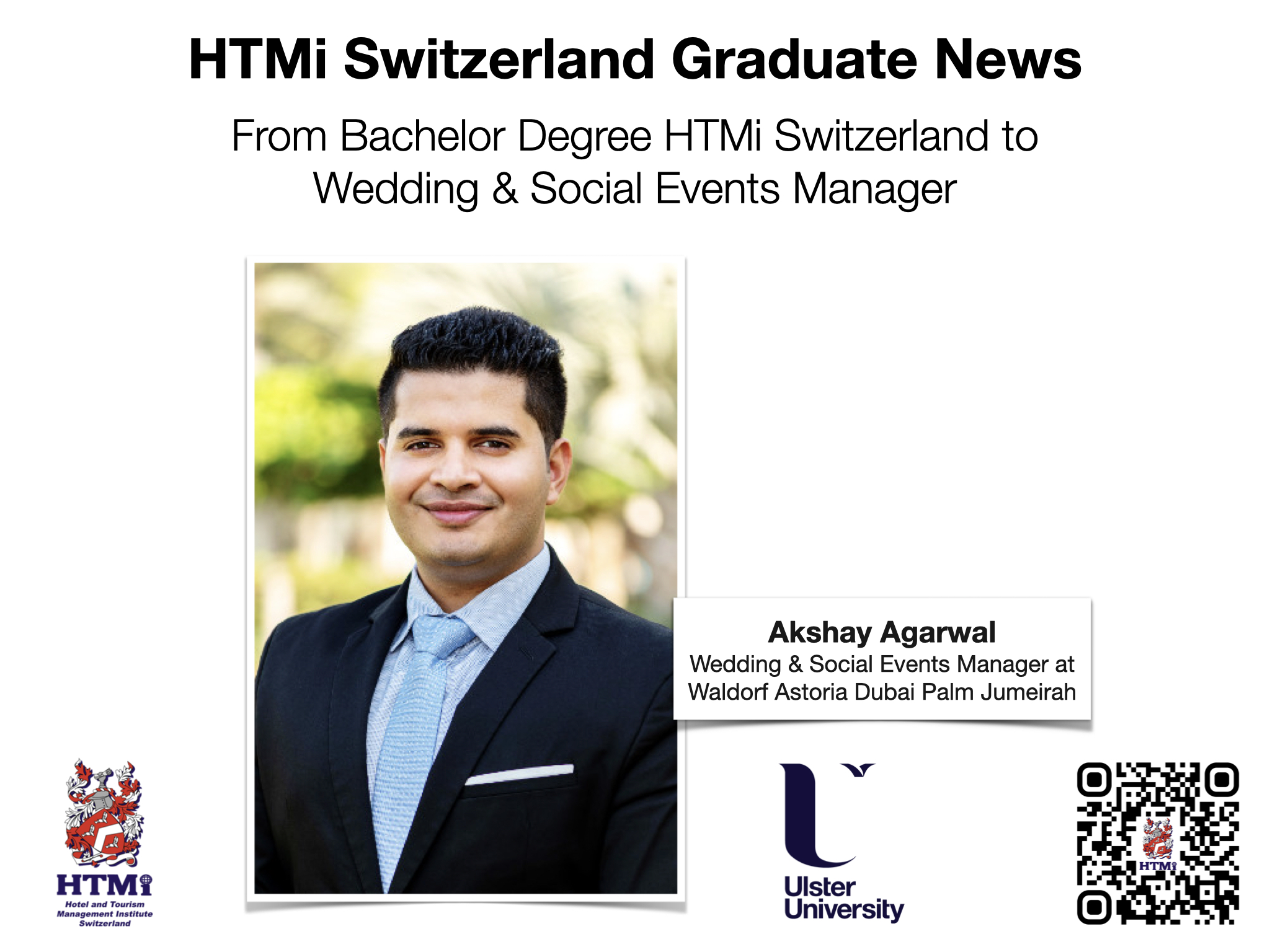 Akshay Agarwal - From Bachelor Degree HTMi Switzerland to Wedding & Social Events Manager