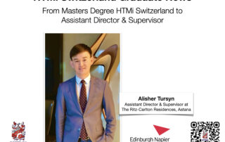 Alisher Tursyn - From Masters Degree HTMi Switzerland to Assistant Director & Supervisor - HTMi Switzerland Graduate News