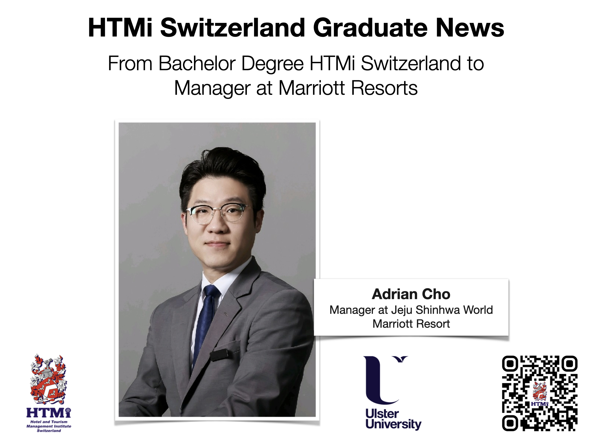 Adrian Cho - From Bachelor Degree HTMi Switzerland to Manager at Marriott Resorts - HTMi Switzerland Graduate News