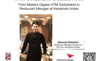 Sivarras Khachon - From Masters Degree HTMi Switzerland to Restaurant Manager at Kempinski Hotels - HTMi Switzerland Graduate News