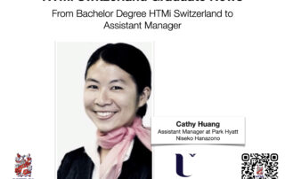 Cathy Huang - From Bachelor Degree HTMi Switzerland to Assistant Manager - HTMi Switzerland Graduate News