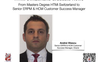 Andrei Illiescu - From Masters Degree HTMi Switzerland to Senior ERPM & HCM Customer Success Manager - HTMi Switzerland Graduate News