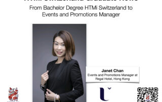 Janet Chan - From Bachelor Degree HTMi Switzerland to Events and Promotions Manager - HTMi Switzerland Graduate News