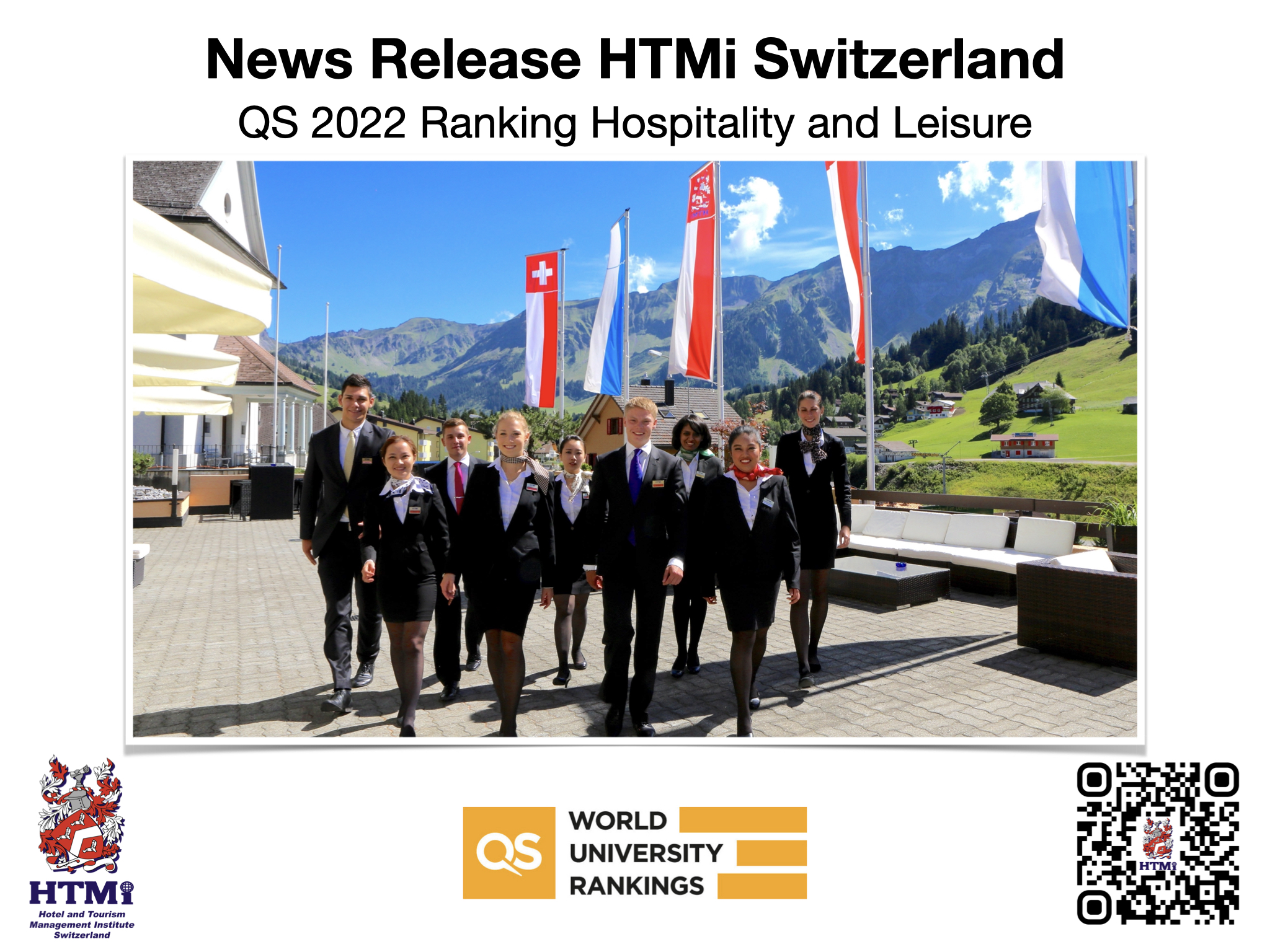 QS World University Rankings by Subject 2022: Hospitality & Leisure Management - HTMi Switzerland