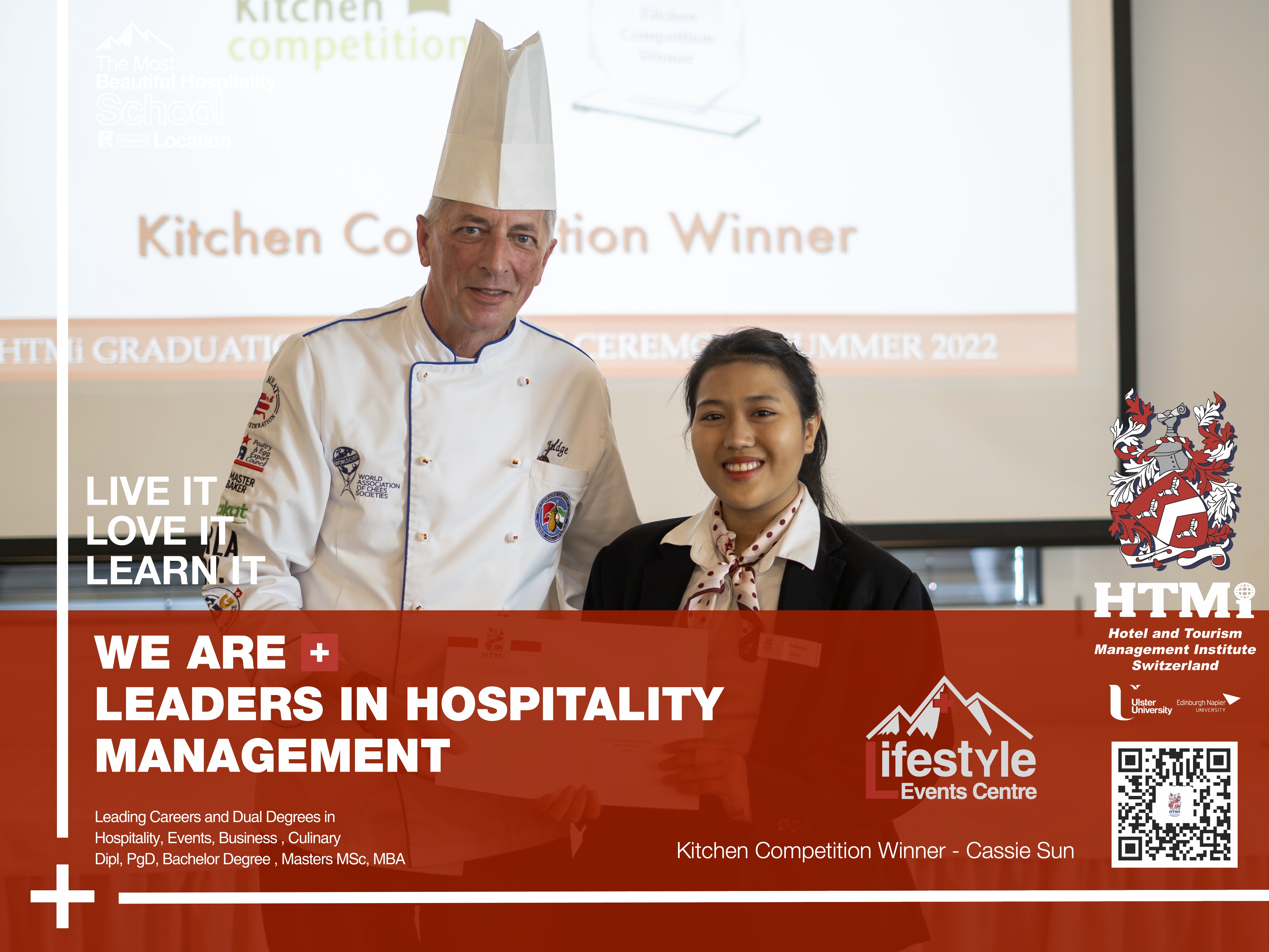 Kitchen Competition Winner: Cassie Sun - HTMi Graduation & Awards Ceremony 2022
