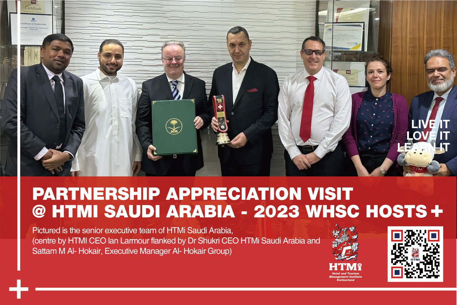 Partnership Appreciation Visit @ HTMi Saudi Arabia - 2023 WHSC Hosts