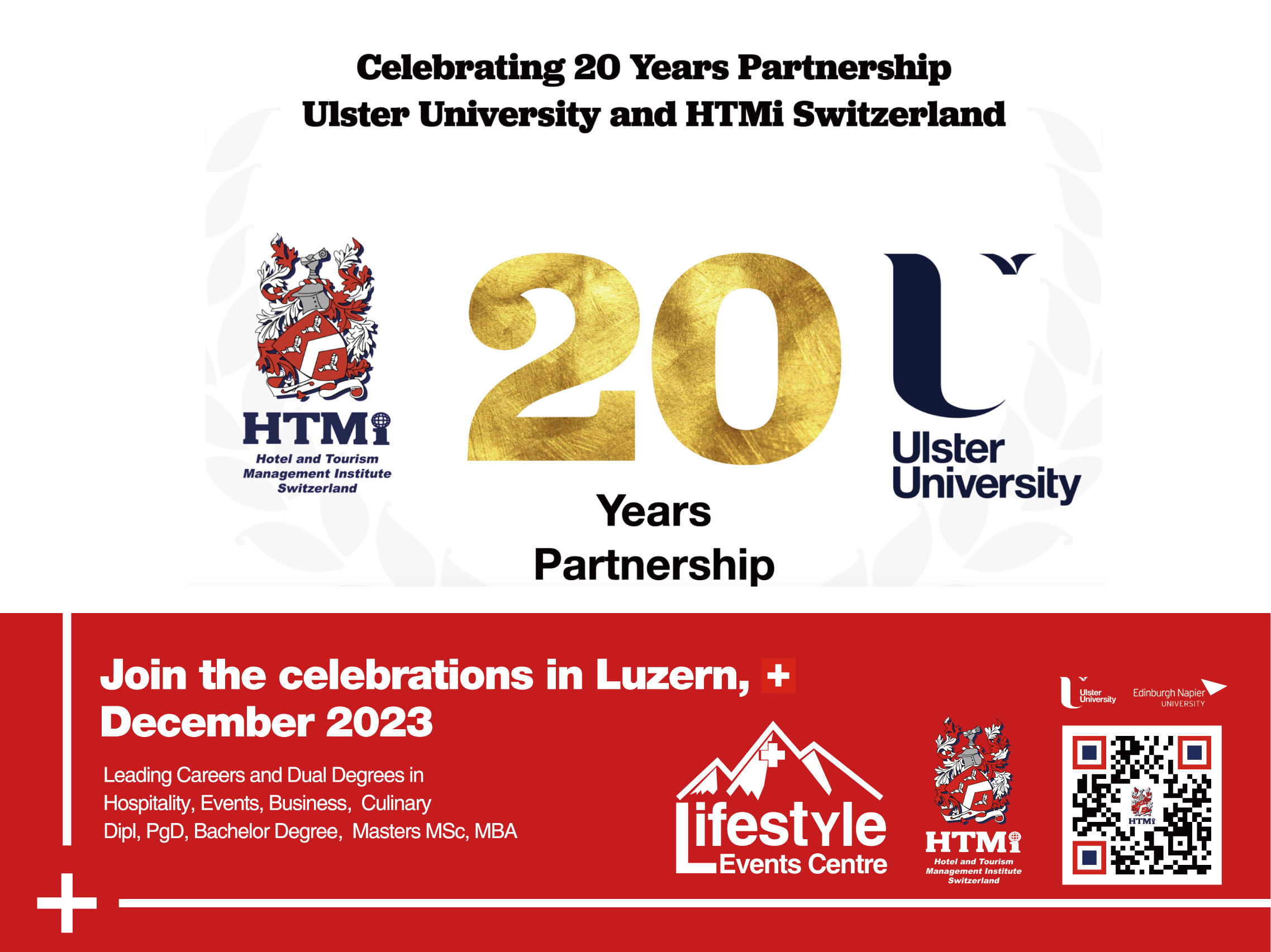 20 Years Partnership Ulster University and HTMi Switzerland