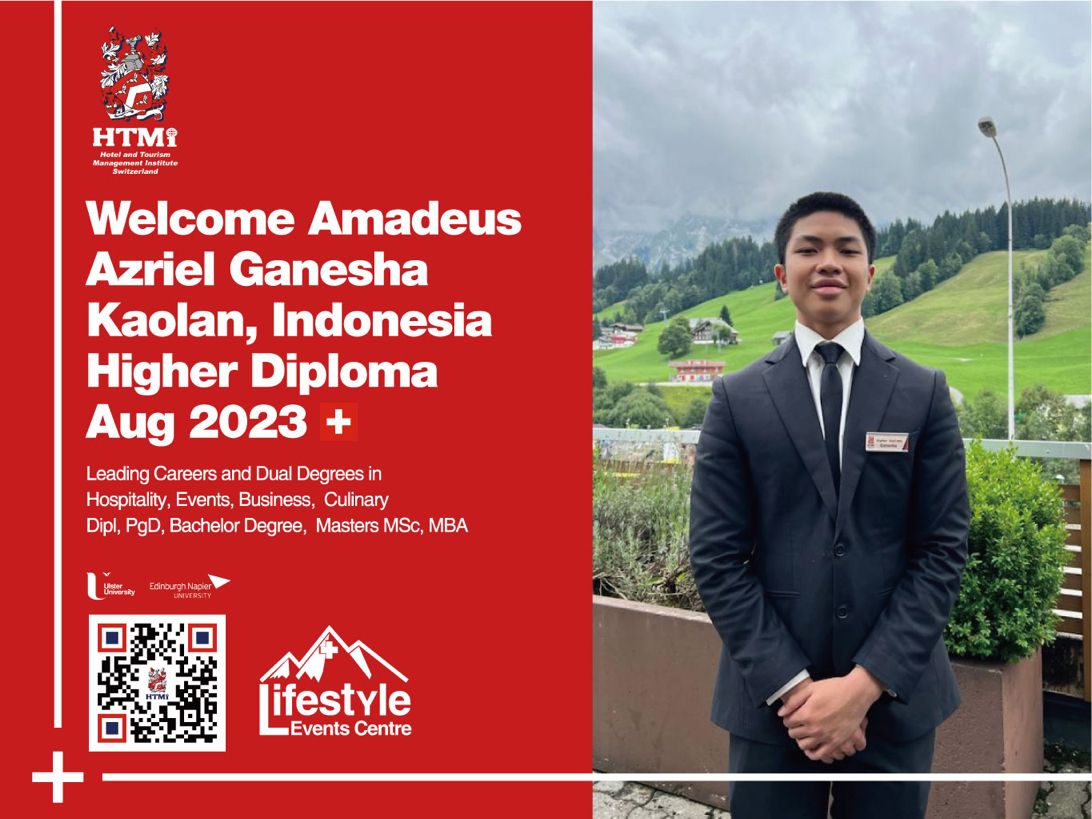 Welcome Amadeus Azriel Ganesha Kaolan, Indonesia Higher Diploma Aug 2023