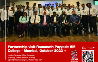 Partnership visit Ramanath Payyade HM College - Mumbai, October 2023