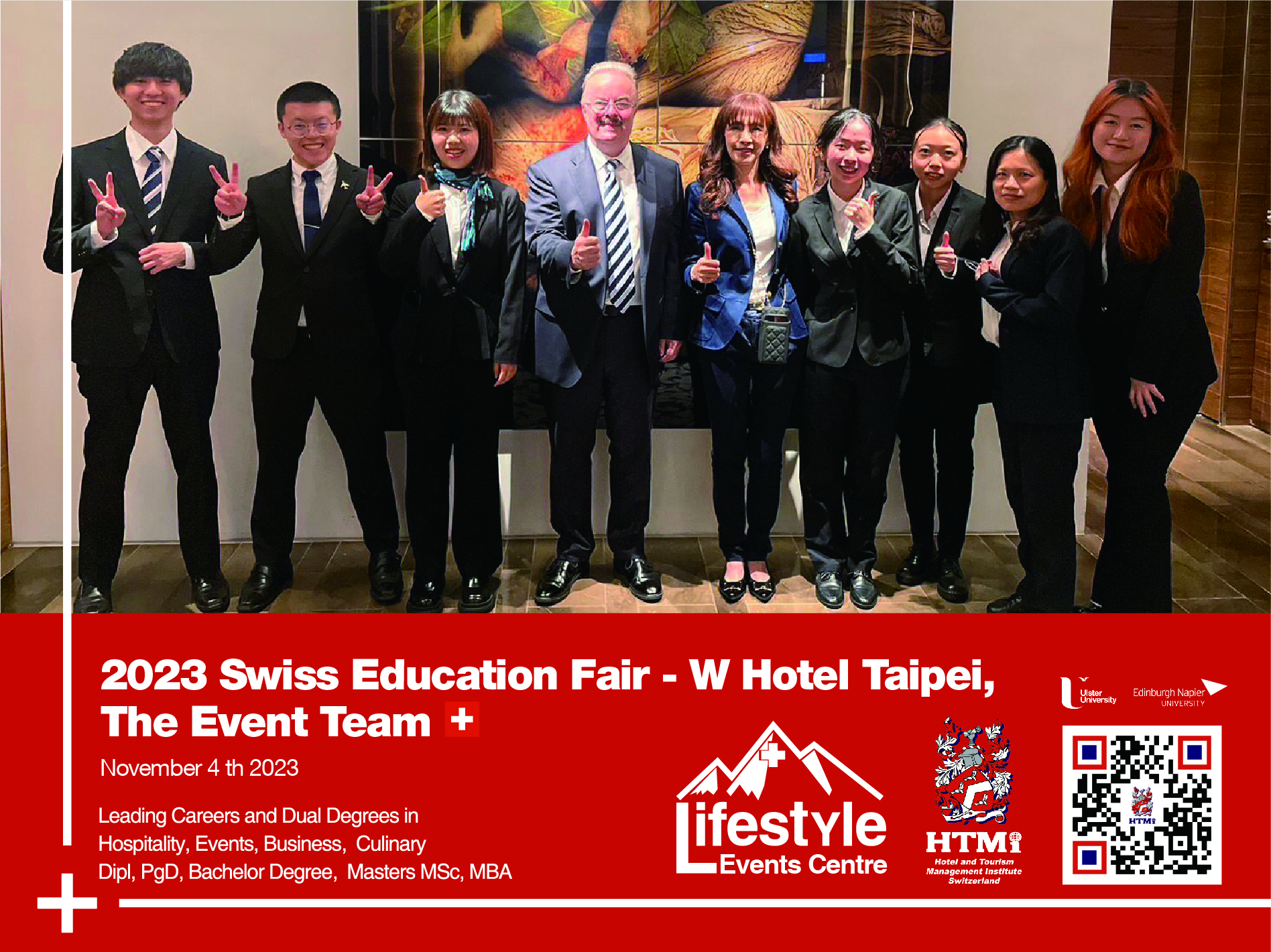 2023 Swiss Education Fair - W Hotel Taipei, The Event Team November 4 th 2023
