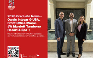 2023 Graduate News - Owais Intesar @ USA, Front Office Miami, JW Marriott Turnberry Resort & Spa