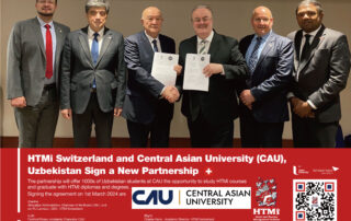 HTMi Switzerland and Central Asian University (CAU), Uzbekistan Sign a New Partnership